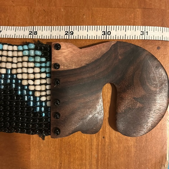 NWOT Hand Beaded Boho Belt from Bali One Size - Picture 8 of 9